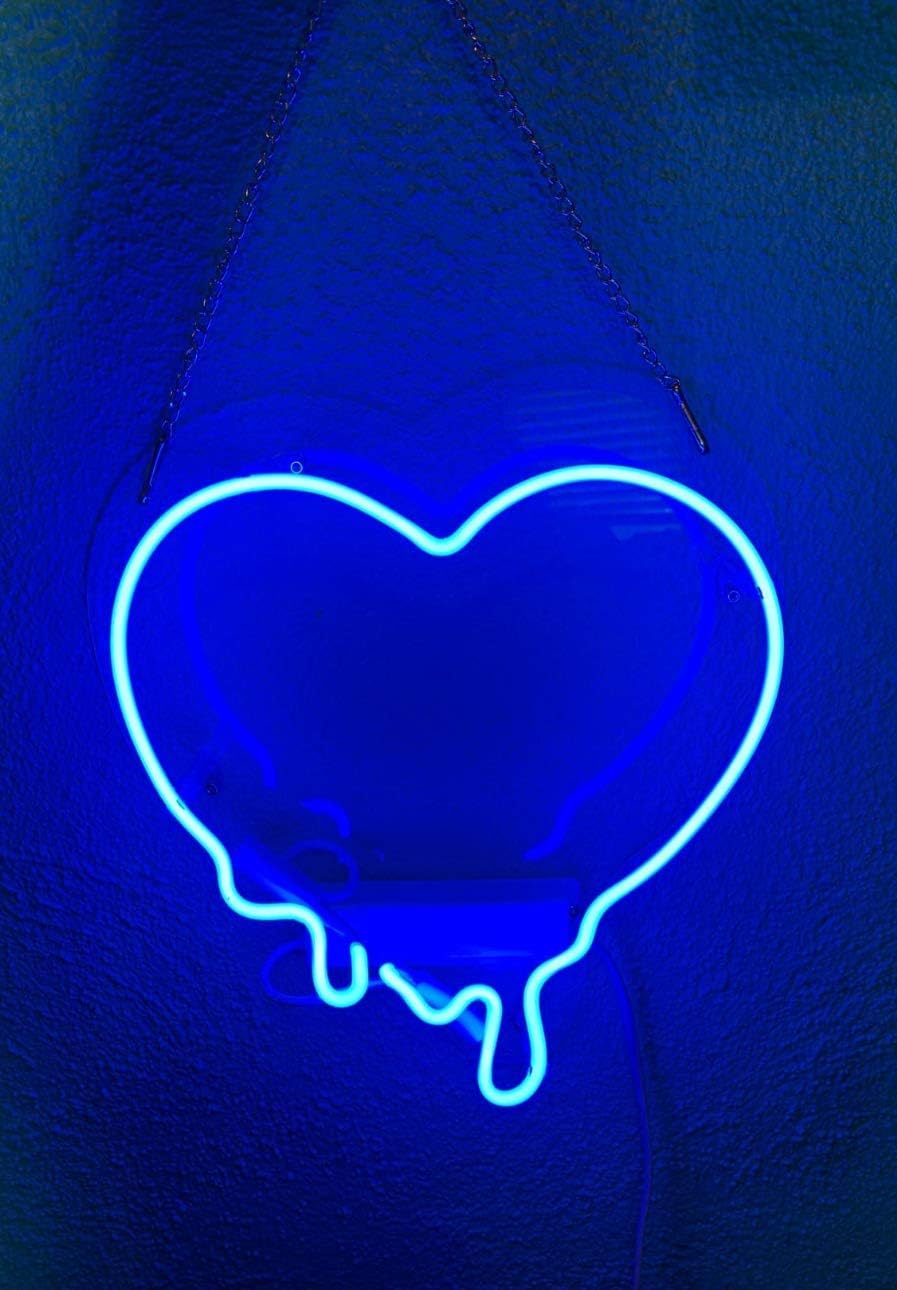 Desung Brand New 17" Blue Love Make My Heart Melt (Various sizes) CUSTOM Design Decorated Acrylic Panel Handmade Man Cave Neon Sign Light UT119