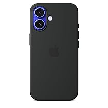 Apple Custodia MagSafe cover in silicone per iPhone 16 – Nero