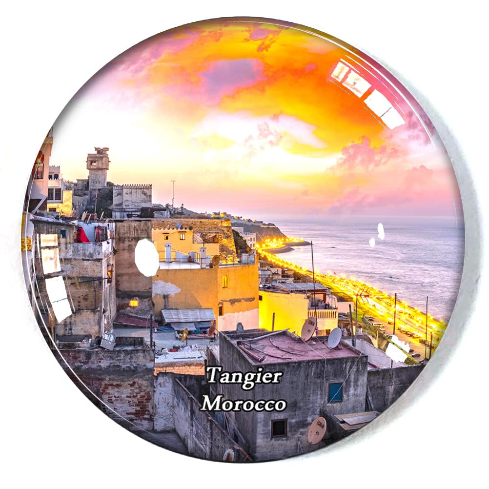 Tangier Morocco Fridge Magnet Refrigerator Freezer Magnet Souvenir Decoration Magnet Sticker Glass Crafts