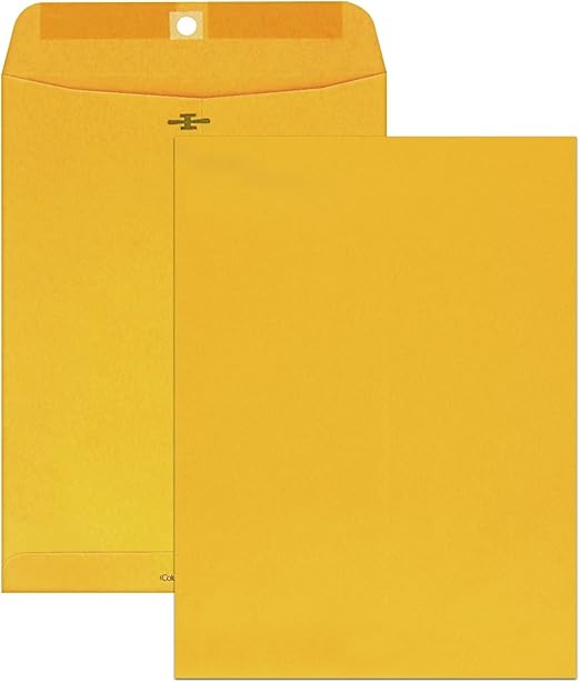 Columbian CO755 6x9Inch Clasp Brown Kraft Envelopes, 100