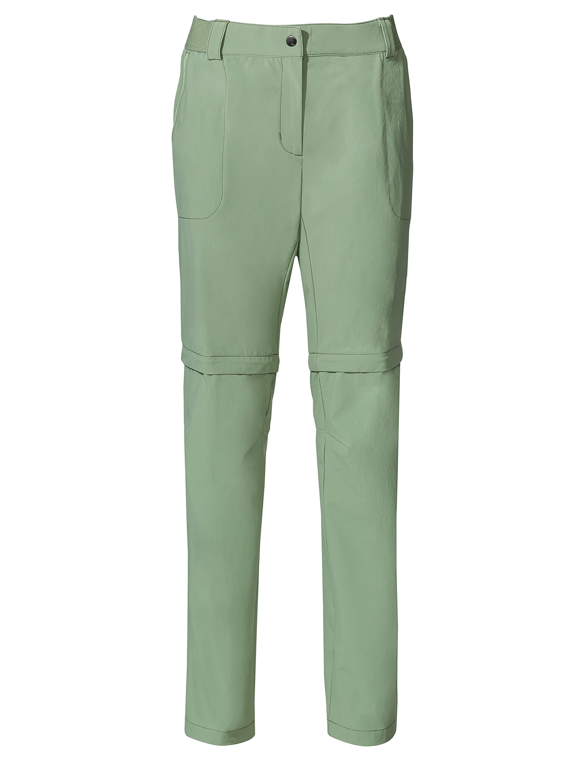 VAUDE Wanderhose Damen Farley Stretch Zip-Off Hose II – Grün, 38-Short