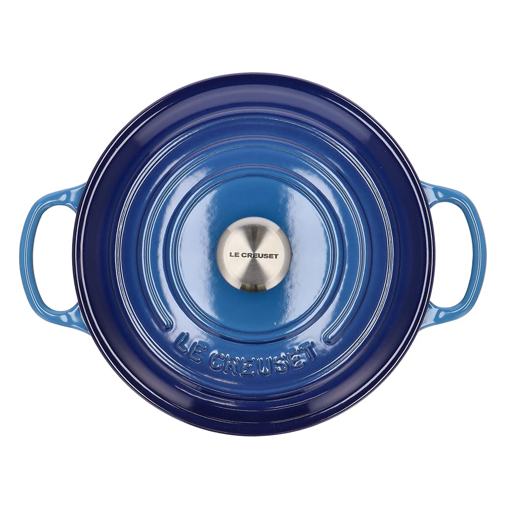 は*ん様 LE CREUSET 両手鍋 22cm 青 LE CREUSET (ルクルーゼ) 両手鍋 ブルー 22cm ハーモニック