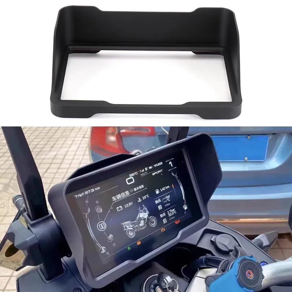 For CFMOTO, for 800MT 800 MT 800mt Sombrero de instrumento Visera solar Protección contra reflejos Cubierta del medidor Protector de marco Protector de sombrilla 2021 2022 Protector de pantall