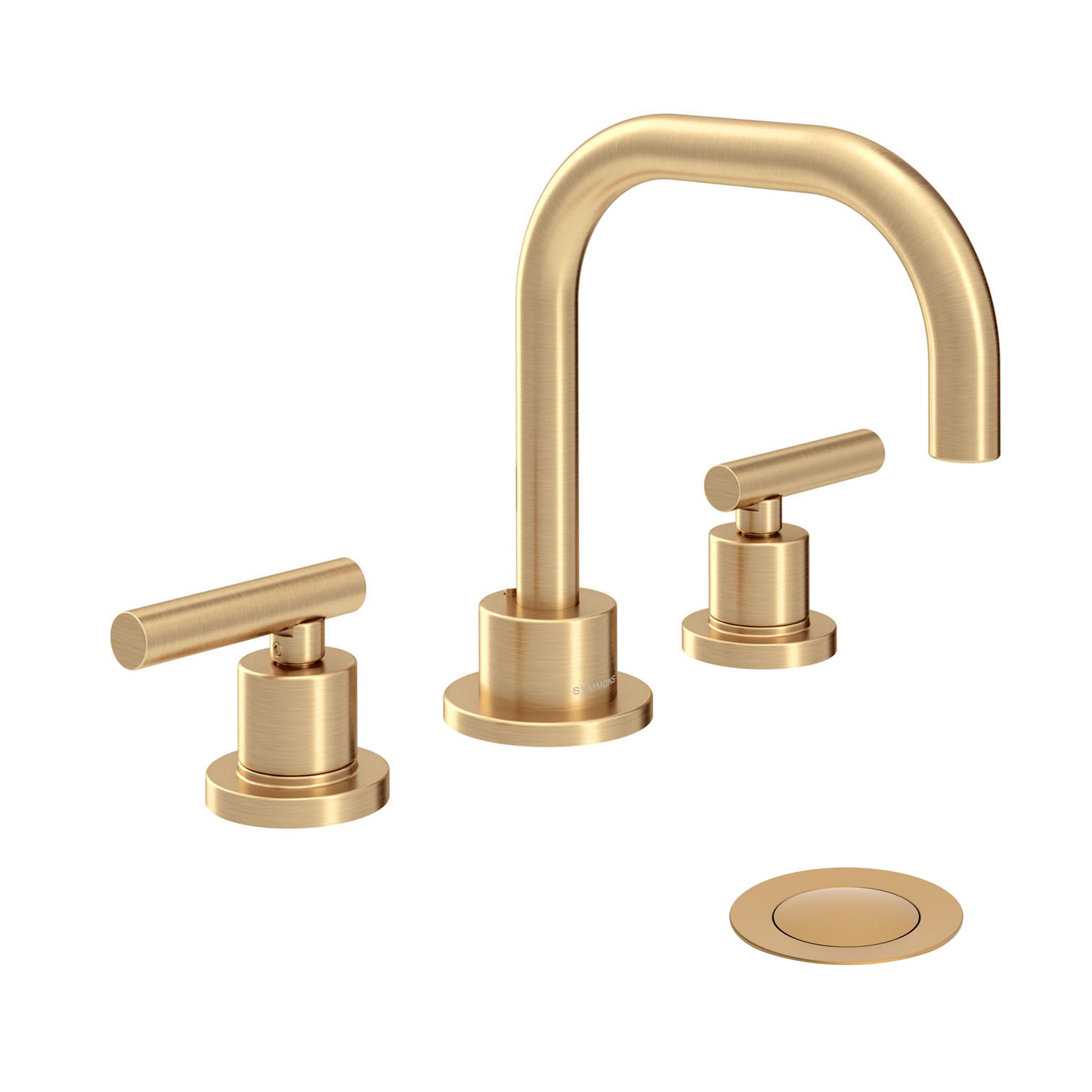 Symmons Dia Widespread Two-Handle Bathroom Faucet with Push Pop