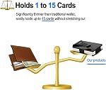 Minimalist Wallet for Men, ARW Metal Money Clip Wallet, RFID Blocking Aluminum Slim Cash Credit Card Holder
