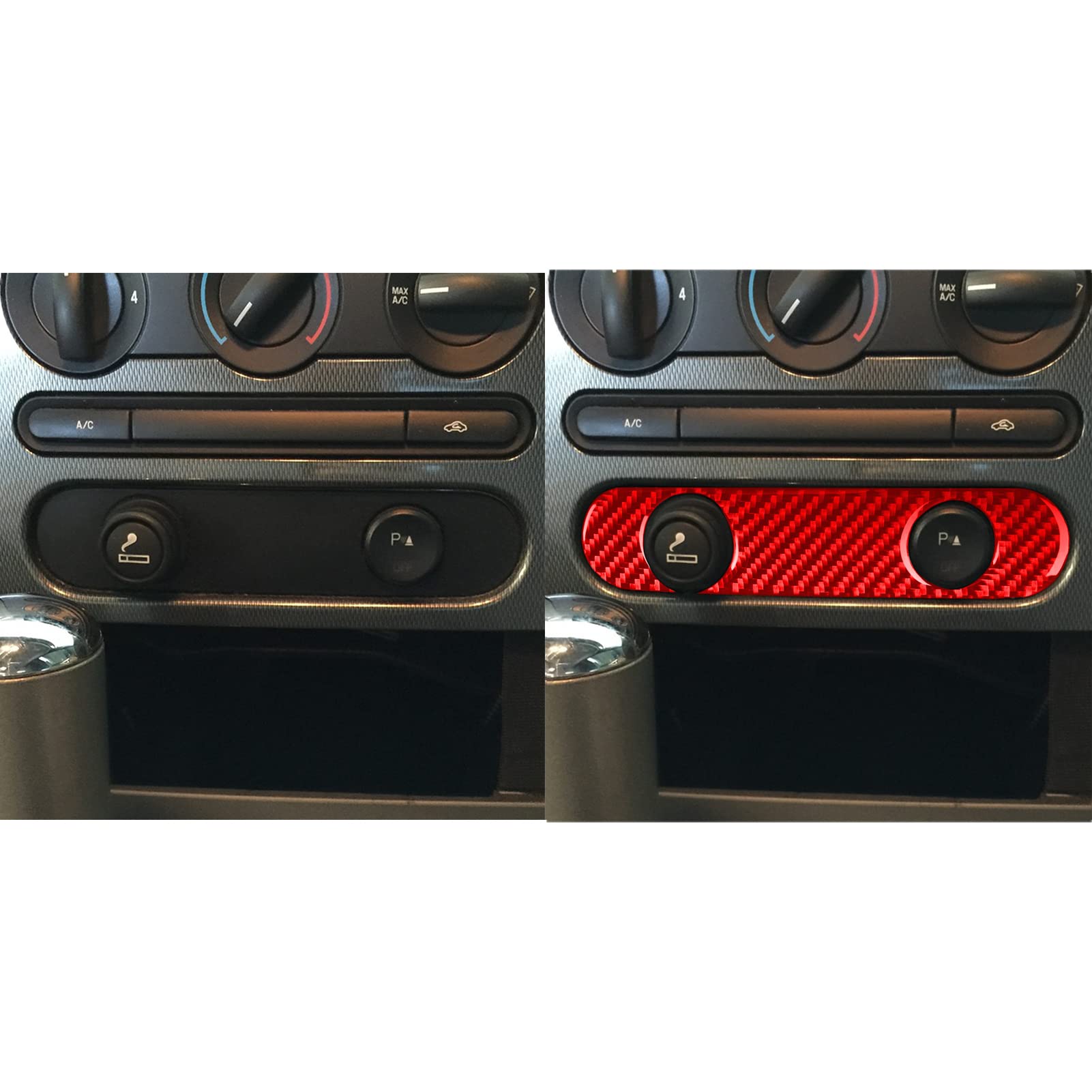 Amazon.com: NVCNX Real Carbon Fiber Compatible with Ford 11th Gen F150  F-150 2004-2008 Lariat FX2 Sport FX4 King Ranch STX XLT 5.4 Triton V8 Dash  Cigarette Lighter Panel Cover Interior Trim Accessories