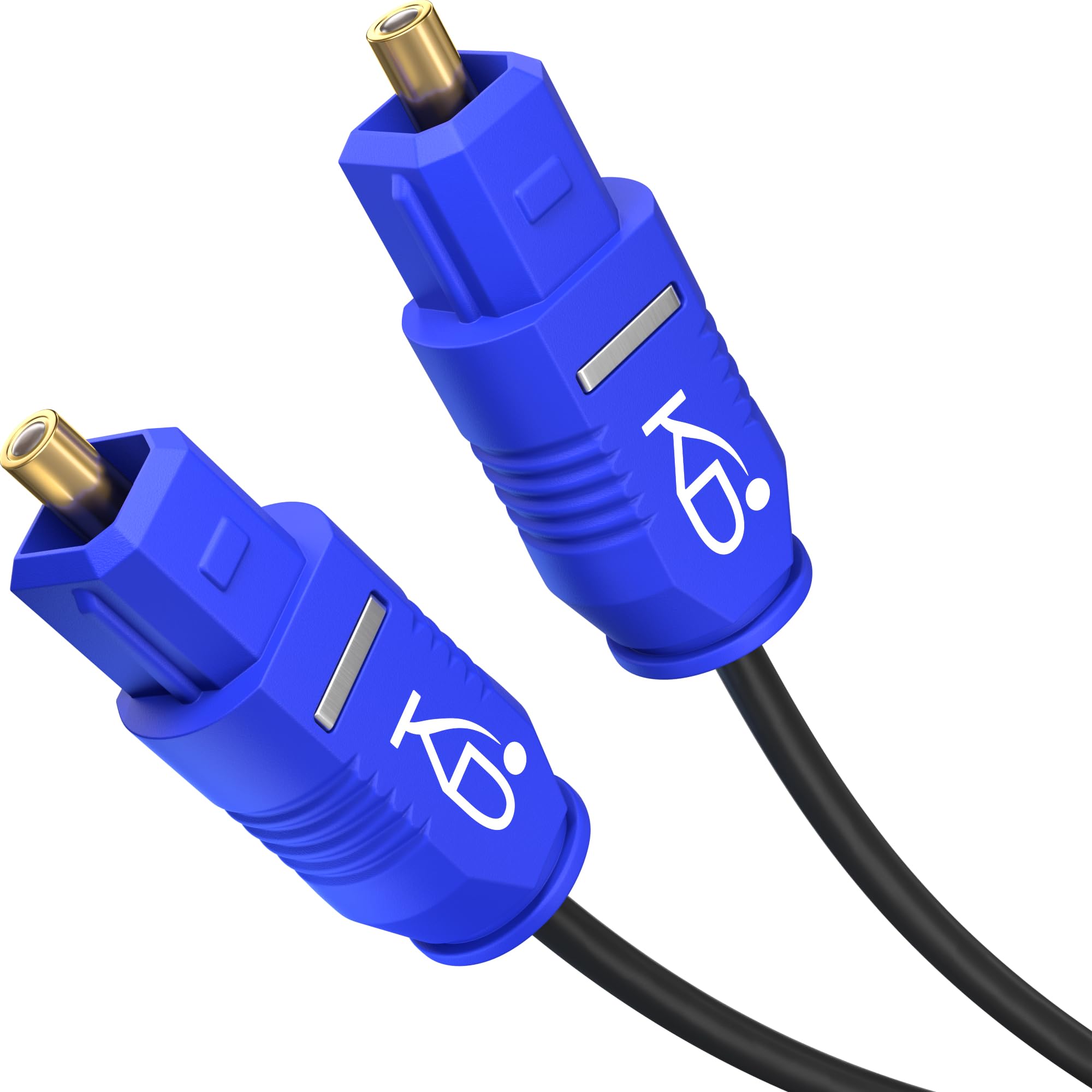 KabelDirekt – TOSLINK Cable Slim, Optical Audio Cable – 2m – Fibre optic lead for Soundbar, 2mm thin (digital S/PDIF, Stereo System/Amplifier, Home Theater, Xbox One/PS4)