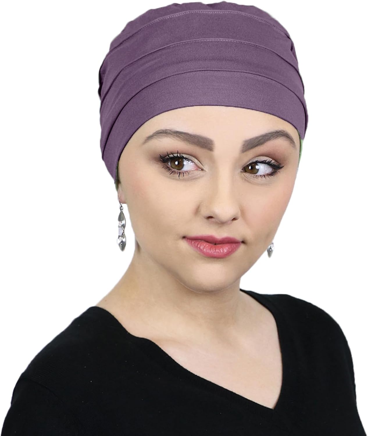 Hats Scarves & More Chemo Cap Cancer Headwear Women Bamboo Turban 50+ UPF Sun Protection 3 Seam