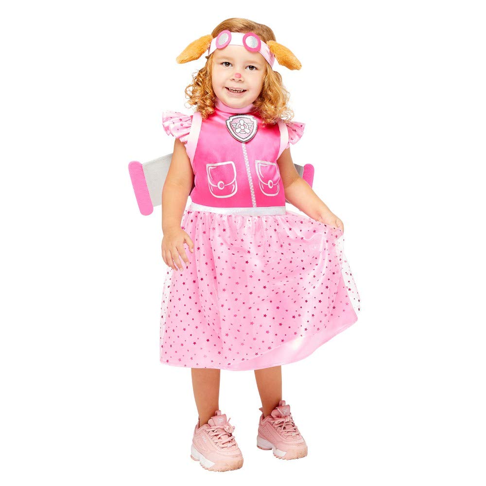 amscan - Costume di Skye di Paw Patrol ufficiale di Nickelodeon, 3-4 anni e 4-6 anni