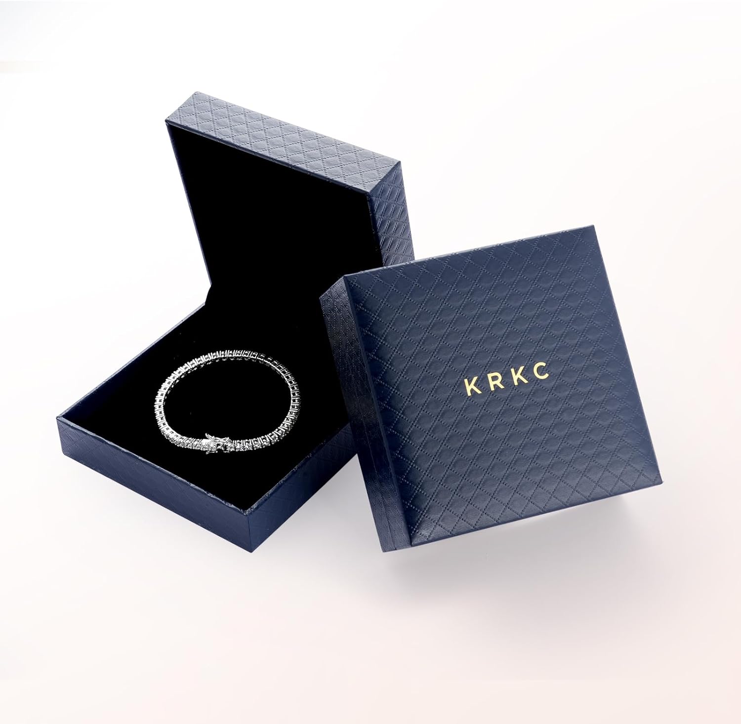 KRKC Tennis Bracelet for Women 14K White Gold Plated, AAAAA+ Classic Cubic Zirconia Bracelet with 2mm-5mm Width, Durable Gold Bracelets Jewelry Christmas Gift, Size 6.5-8 Inches Hypoallergenic - Image 6