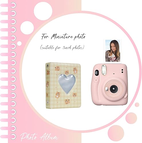 Vista 11 de Carpeta para tarjetas fotográficas Kpop de 3 pulgadas, soporte para tarjetas fotográficas Kpop, mini álbum de fotos, álbum Kpop con colgante