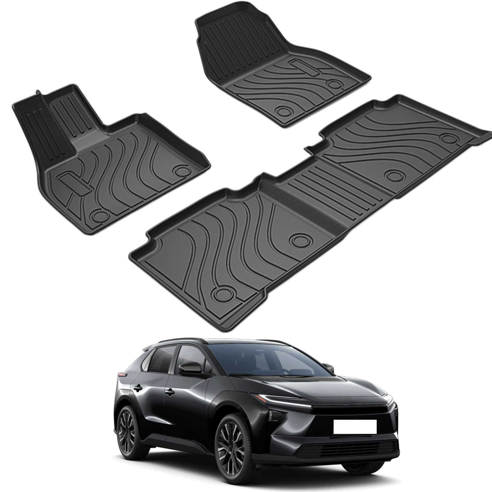 PAPEP Floor Mats for Toyota BZ4X 5-seater 2022-2023 RHD