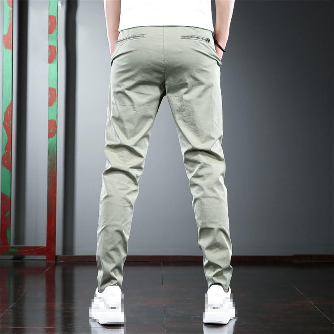 Vogrtcc Pantaloni Casual da Uomo Pantaloni Leggeri Slim Fit