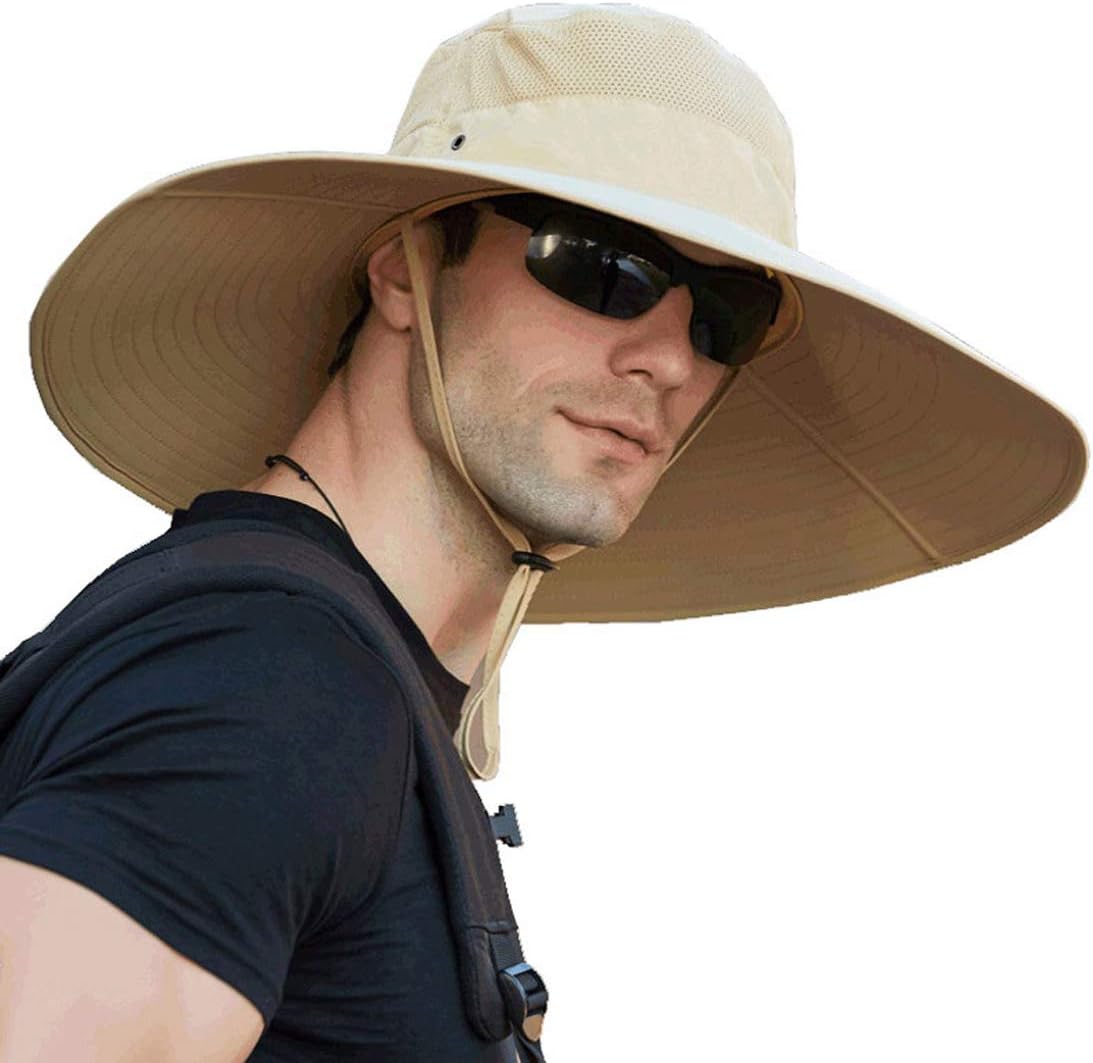 Mens Sun Hat Summer UV Protection Outdoor Hiking Hat Fishing Hat