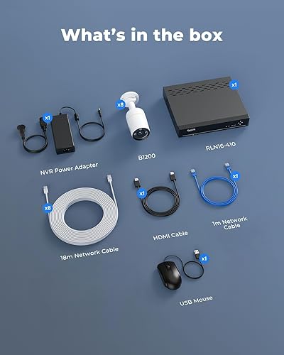 Miniatura 8 de REOLINK Sistema de cámara de seguridad 12MP Comercial, 8 piezas 12MP H.265 cámaras de seguridad PoE para exteriores, detección de personas,