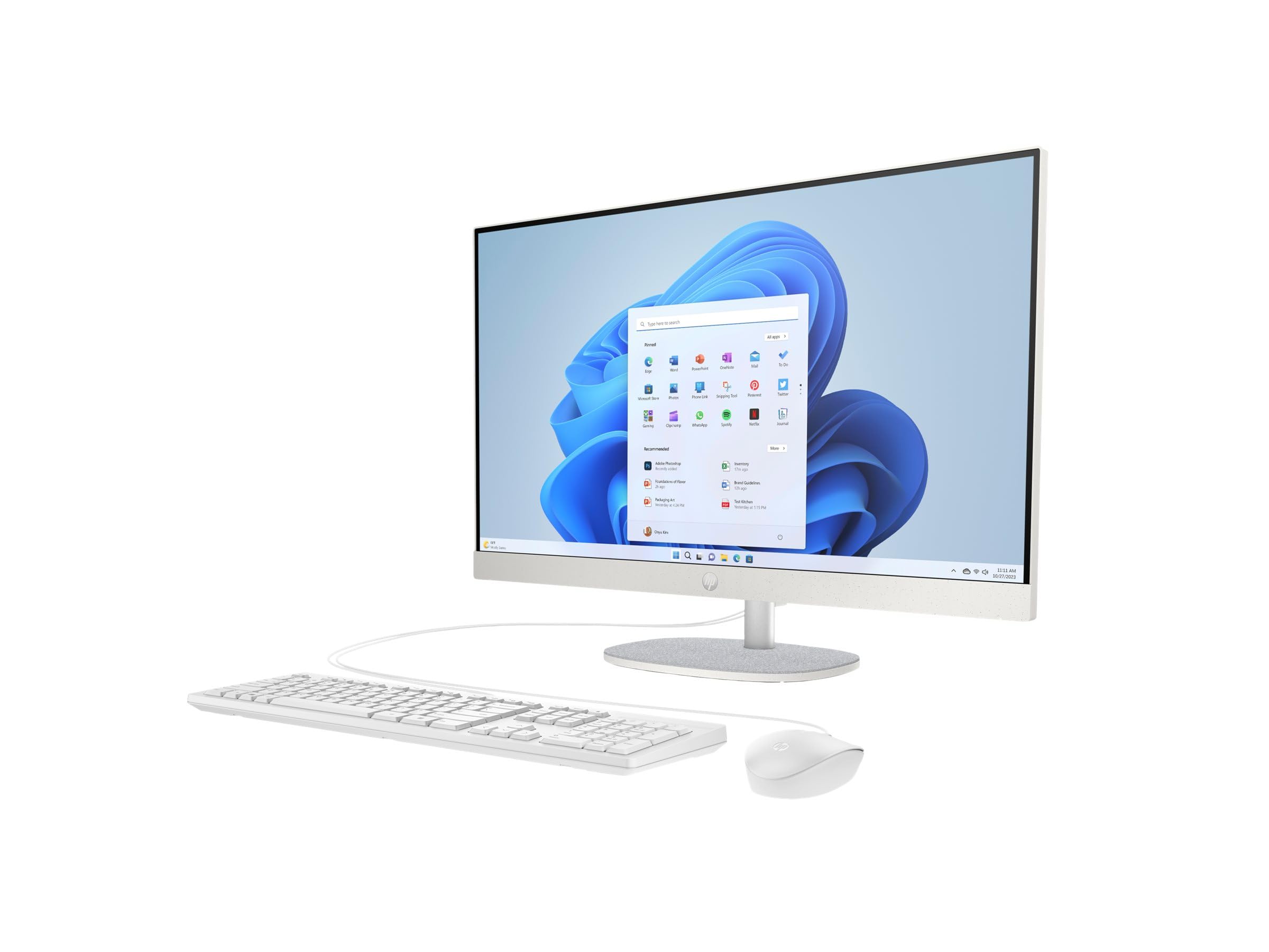 HP 27-cr0471ng - All-in-One (Komplettl?sung) - Ryzen 7 7730U - RAM 16 GB - SSD 512 GB - NVMe - Radeon Graphics - 1GbE, Wi-Fi 6, Bluetooth - WLAN: 802.11a/b/g/n/ac/ax, Bluetooth 5.4 - Win 11 Home - Mo