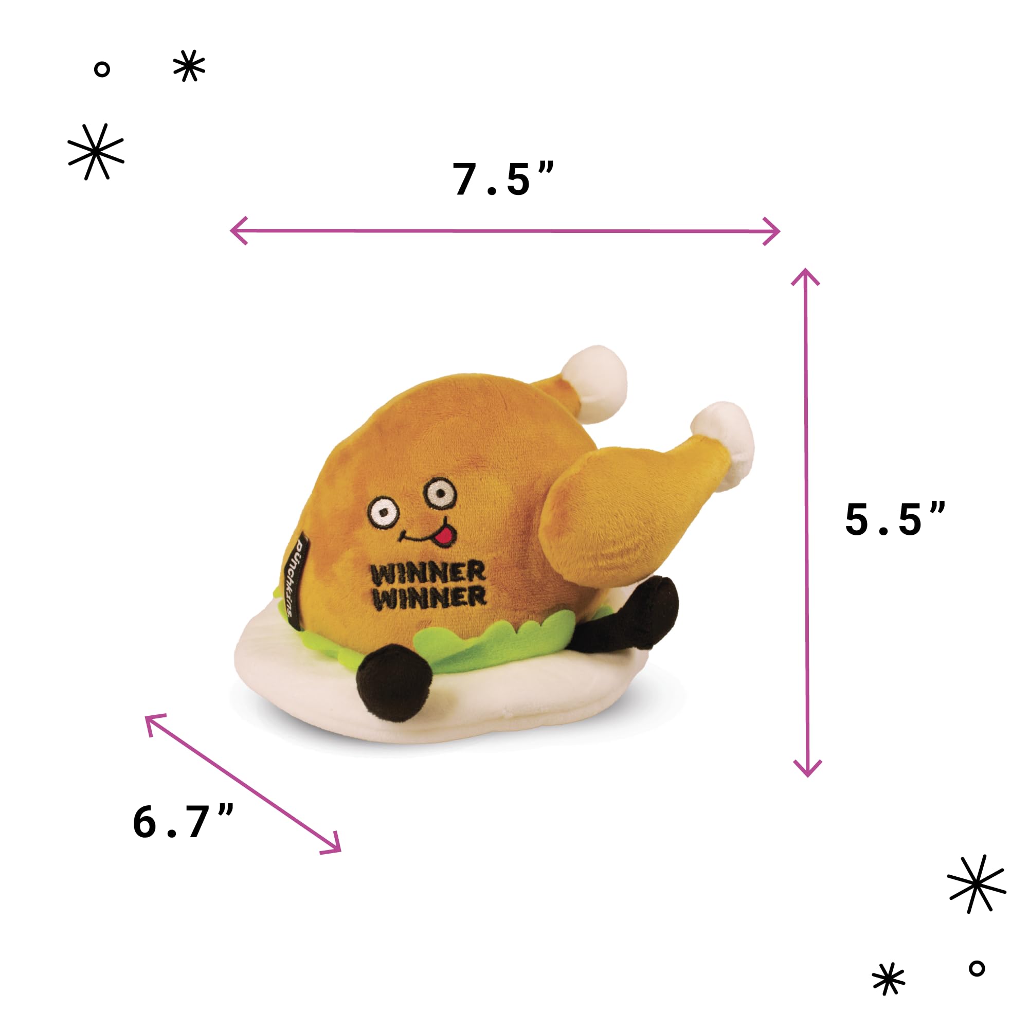 Amazon.com: Punchkins Chicken Plushie - Winner Winner Chicken