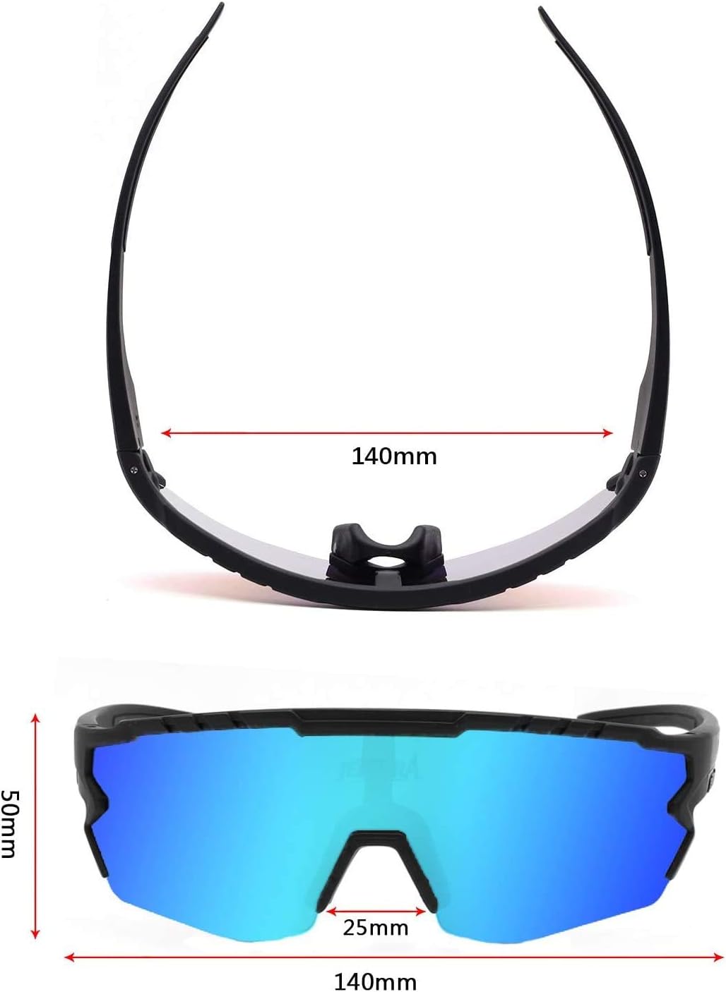 Eyewear Sunglasses UV Protection Riding Glasses Eye Gear Protecor for Cycling Bicycle Bike Outdoor Sports #04 Black frame+transparent lens