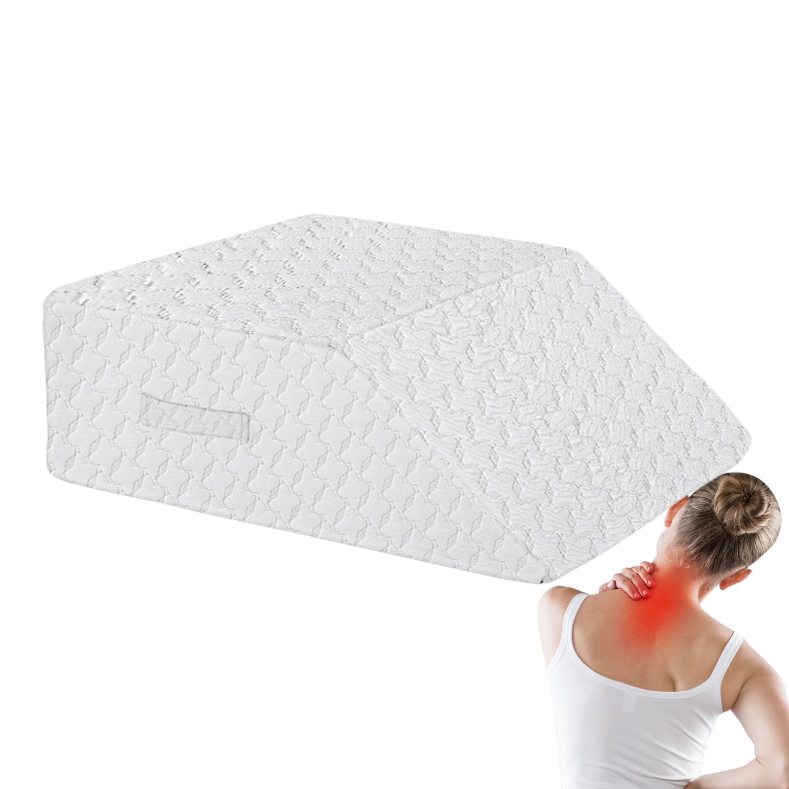 Generico Cuscino per Gambe a Rullo Cuscino a per Appoggio Gambe | Supporto Ergonomico Antiscivolo per Caviglie Relax Lettura Sonnellino in Camera Ufficio Casa Divano