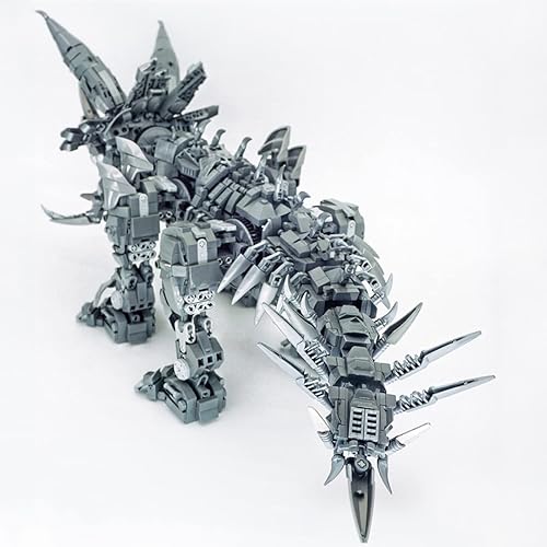 Miniatura 3 de KIBVE Juego de bloques de construcción de dinosaurio, kit de modelo Triceratops 2038 piezas de exhibición de colección de articulaciones móviles