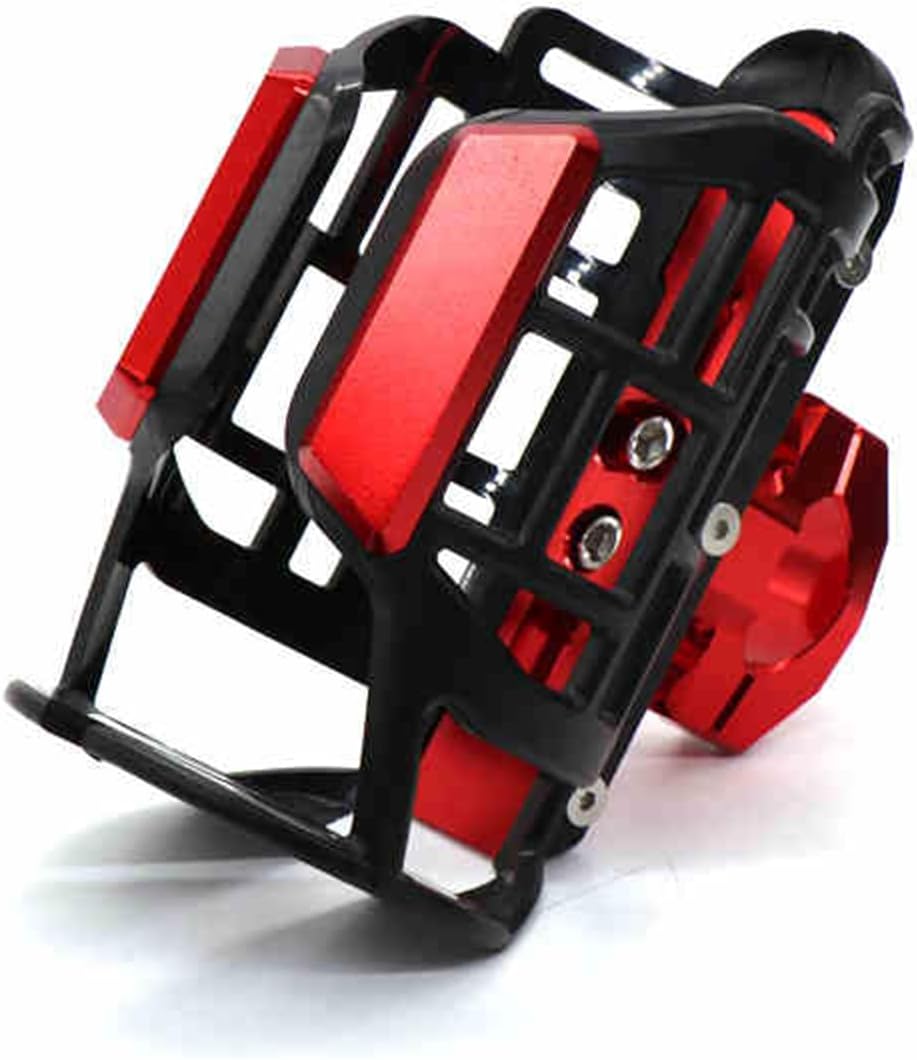 Motorcycle Cup Holder for CFMoto MT800 800MT, Adjustable 360° Swivel Drinking Cup Holders, Water Bottle Drink Holder, Cup Holder for Handlerbar and Frame,C Red
