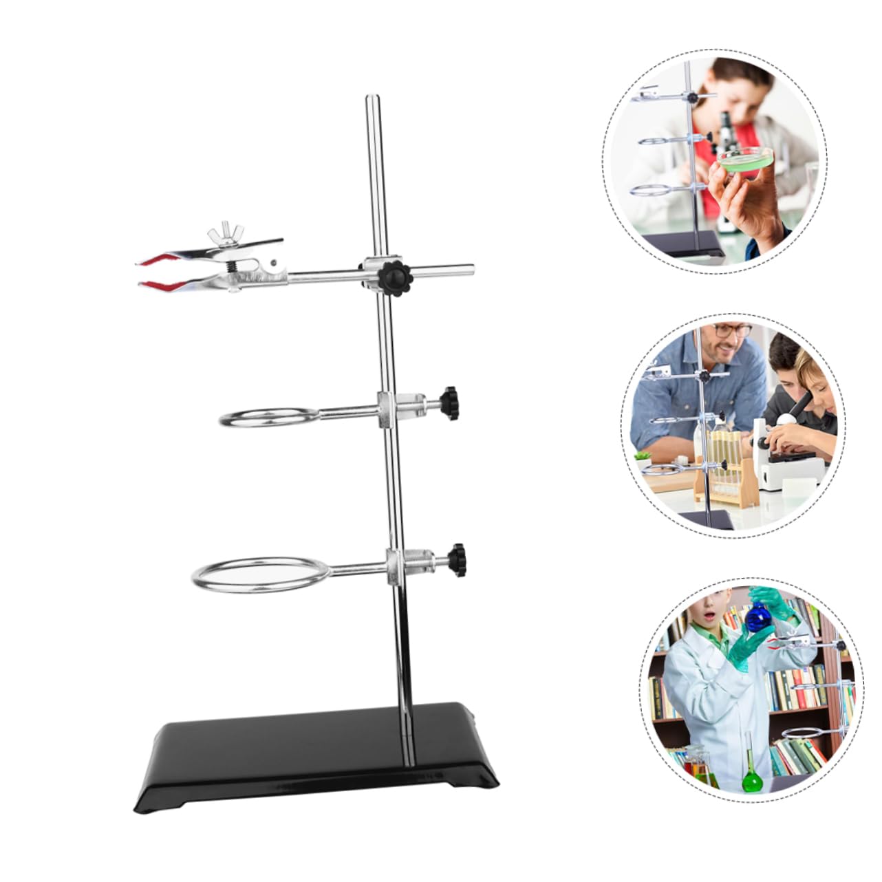Pince pour Tube à Essai, Support de Laboratoire en Fer Stable