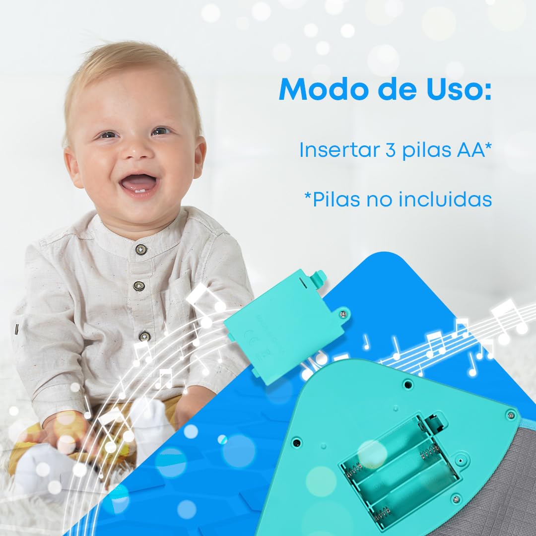 NK Alfombra Musical para Bebé con 8 Sonidos del Mar LED - Piano Infantil Juguete para Niños 3 4 5 años, Regalo Original Montessori Cumpleaños Navidad, Plegable, Función Record/Playback (110x36cm) — view 7