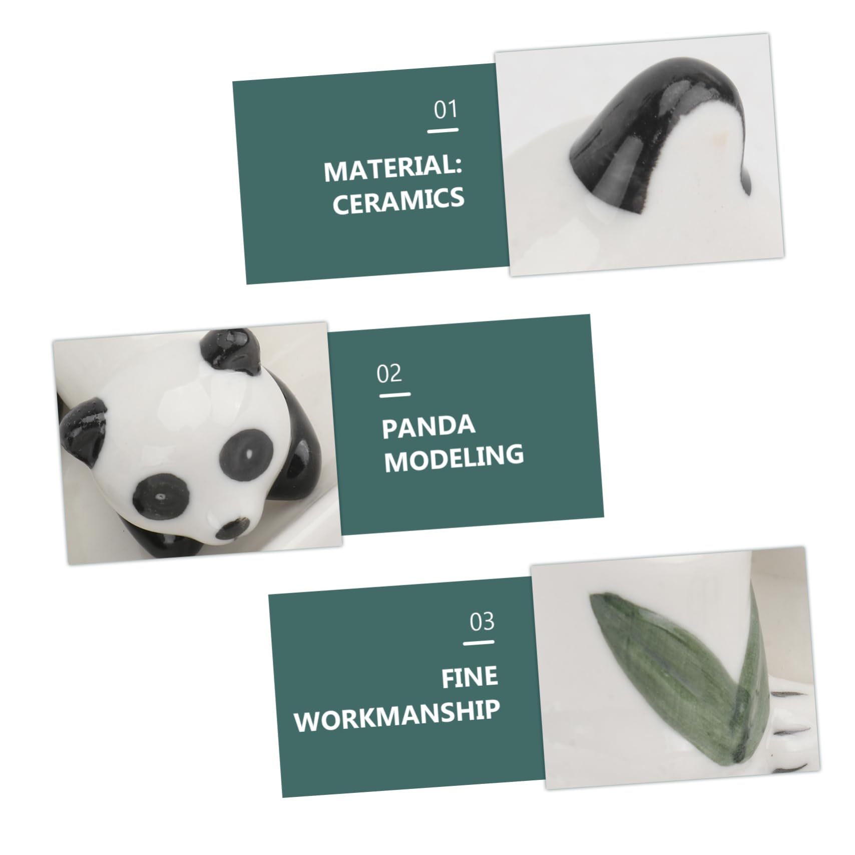 Support pour Baguettes en Céramique Créatif, Lot de 5