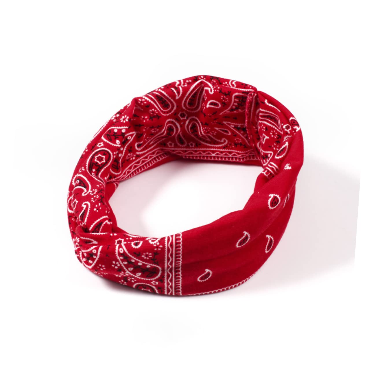 FRCOLOR 3 Set Bohemia Wrap by Elastic Knot Headband Workout Headband Bandana Accessorio Moda Donna Rosso//nero 3 Pezzi*3