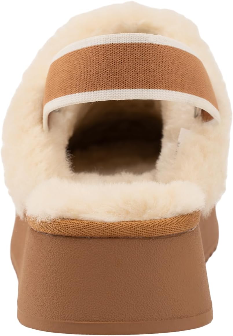 Swalker Winter Slippers for Women – Warm Faux Fur Lined Snow Slippers with Non-Slip Sole, Indoor & Outdoor Platform House Slippers - Image 7