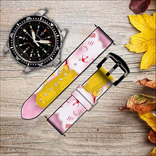 Amazon.com: CA0543 Pink Maneki Neko Lucky Cat Leather & Silicone