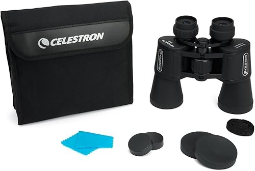 Miniatura 6 de Celestron UpClose - Binoculares porro G2 de 20 x 50 pulgadas con vidrio prisma BK-7 multicapa - Binoculares resistentes al agua con goma blindada y