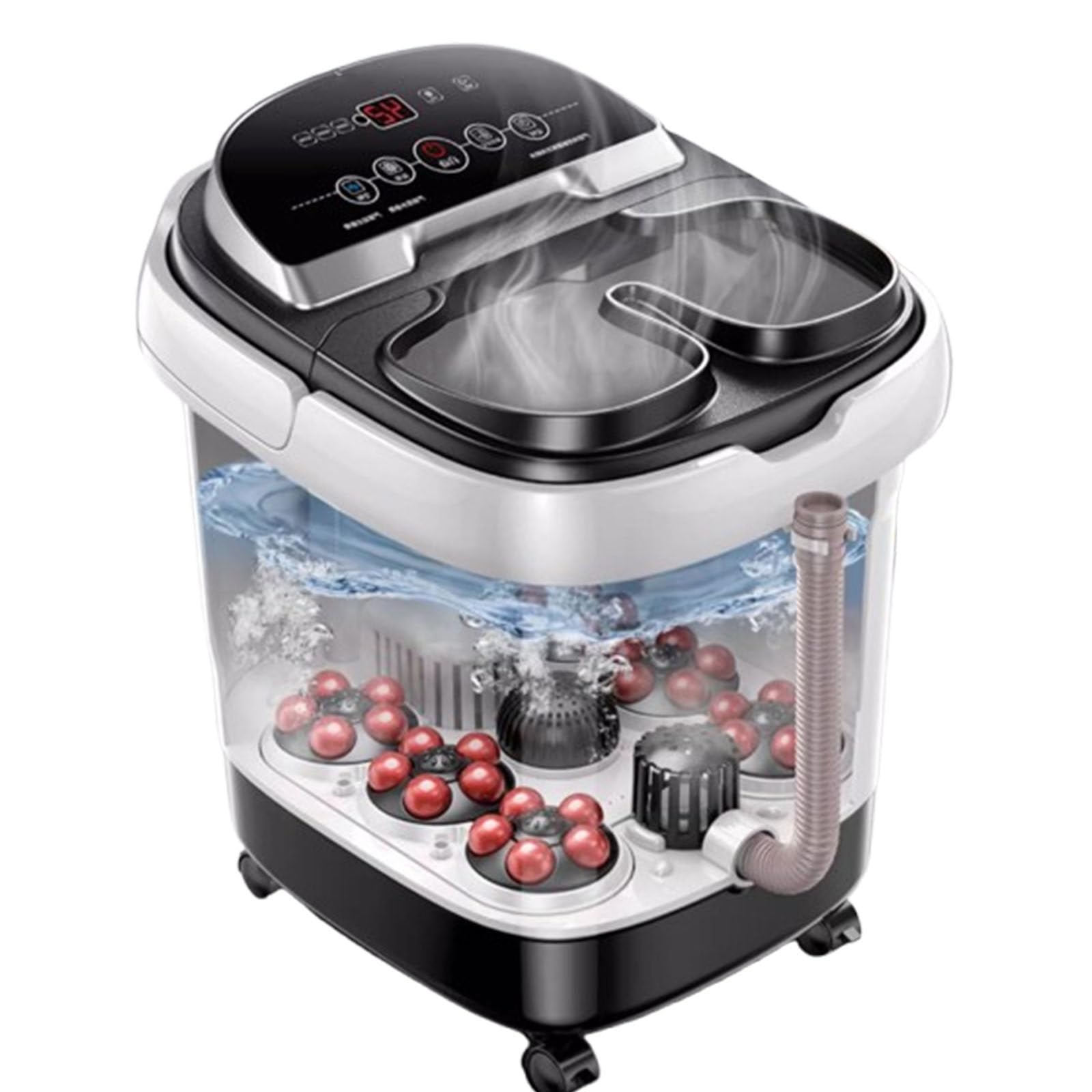 Pediluvio Massaggiatore Acqua, Vasca Idromassaggio Pedicure, Vasca Pediluvio Elettrica con Calore, Bolle, Vibrazione, Termoregolazione