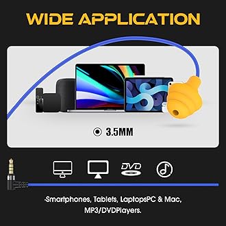 Mipeace Work Earbuds Headphones, Ear Plug Headphones for Work-OSHA Approved Noise isolating Earbuds Earphones for Industrial Safety Construction