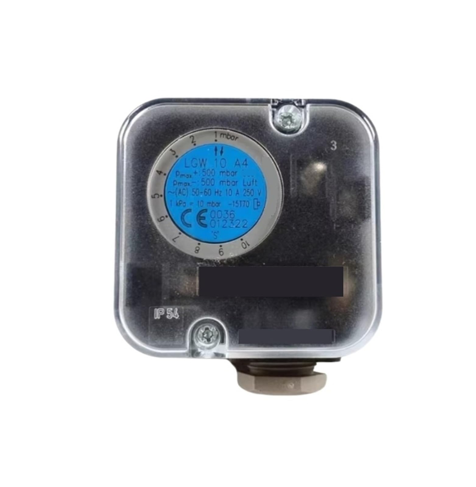LGW10A4 Pressostat réglable avec contacts en argent de haute précision