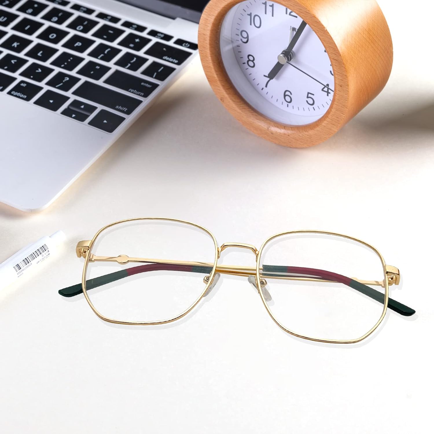 Oversized Metal Reading Glasses Women Men, Large Frame Blue Light Blocking Computer Readers, Anti Glare Eyeglasses - Image 7