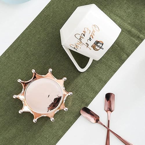 Miniatura 7 de Taza rosa taza de café rosa tazas de café para café, té, tazas de café o té de cerámica, regalos de cumpleaños para mujeres, ideas divertidas de
