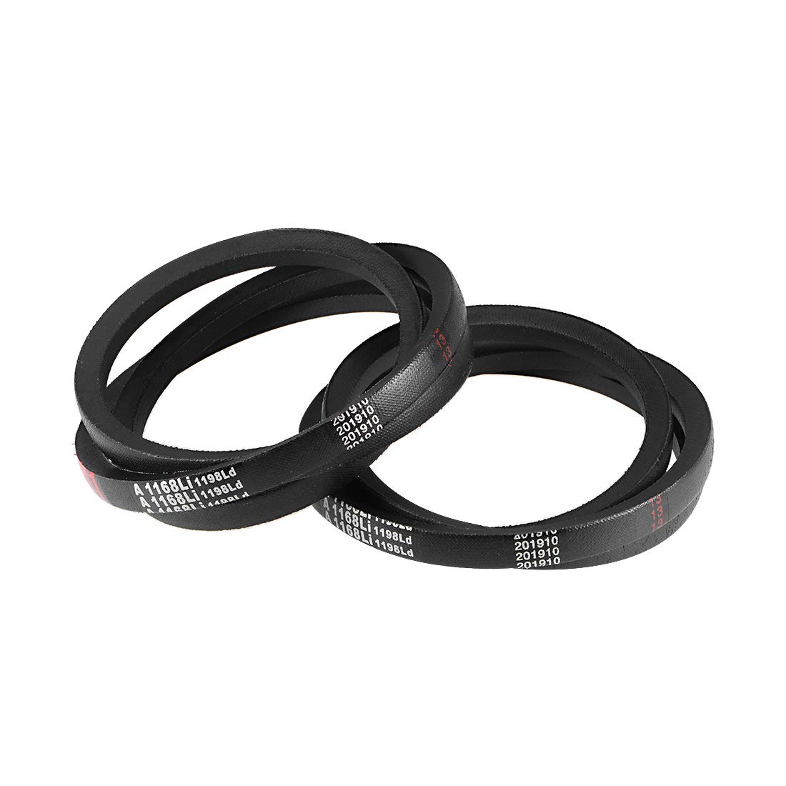 uxcell A1422 V-Belts 1422mm Inner Girth 13mm Top Width 8mm Thickness A-Section Rubber Drive Transmission Belt 2pcs