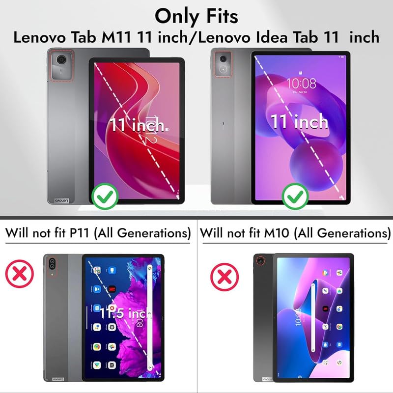 Image of Screen Protector for Lenovo Idea Tab 11 inch, |1 Pack| HD Clear Flexible PET Film, 9H Hardness, Anti-Scratch, Bubble-Free Install (Not Tempered Glass)