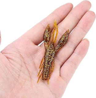 Estructura Holográfica Silicona Cebo de Pesca de Arañazos, Medidas Natación Naturales, 6 Colores Instantáneos, Pesca en la Plataforma Tejana, Río o Mar, Embalaje con 4 Piezas
