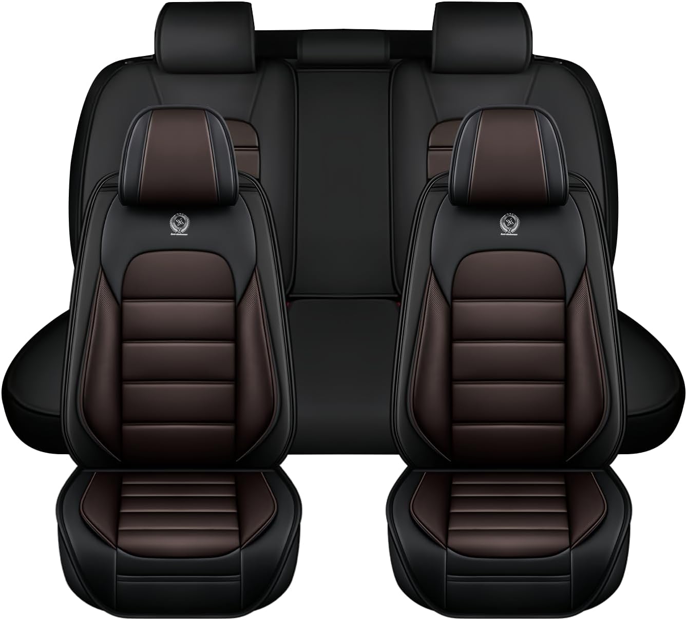 Seat Covers for Lexus RX350 2007-2025,5-Seat Car Seat Covers,Waterproof Leather Anti-Slip Car Seat Covers for Cars.（Full Set,Coffee