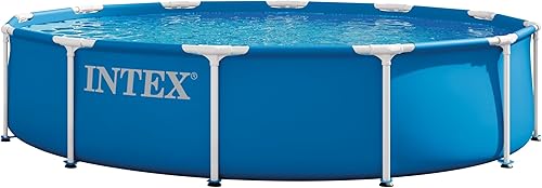 Miniatura 10 de Intex 28200EH - Piscina redonda de 10 pies x 30 pulgadas para 4 personas, marco de metal para exteriores, sobre el suelo, con fácil instalación