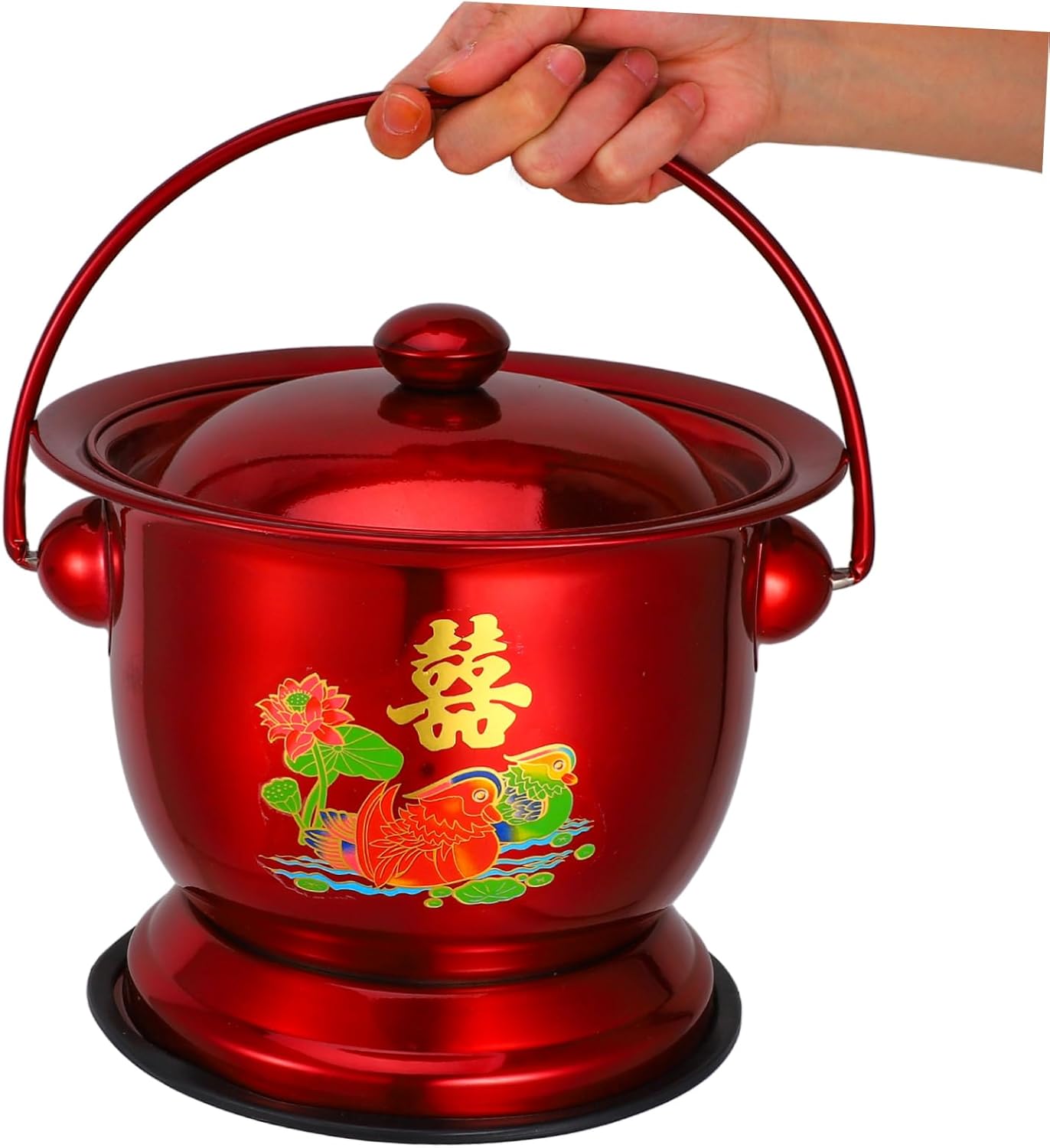 Stainless Steel Pee Bucket Potty Reusable Urinal for Women Men Portable Camping Toilet Seat Lid