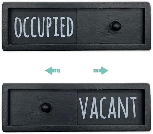 Miniatura 8 de WOJOGO Letrero de privacidad ocupado vacante letrero de puerta de privacidad para el hogar oficina baño sala de conferencias baño indicador de