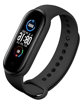 INEFABLE Mi SmartWatch 5 and 6 Watch Strap Original Watch Strap M5/M6 - Pack of 1 - Black - (Device Not Included - Not Compatible with Mi Band M1/M2/M3/M4) - image, photos