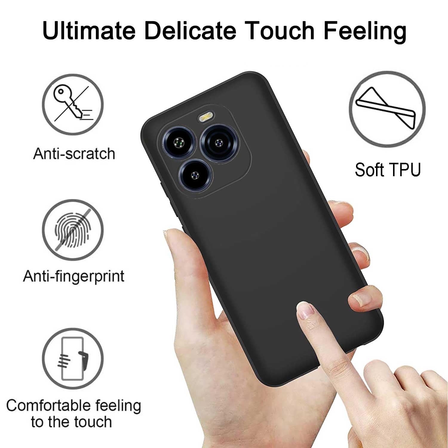 Cover Trasparente Morbida + Vetro Temperato Per Oukitel C65 / C65 Pro (6.7'') | Custodia In TPU Ultrasottile E Pellicola Protettiva - 3