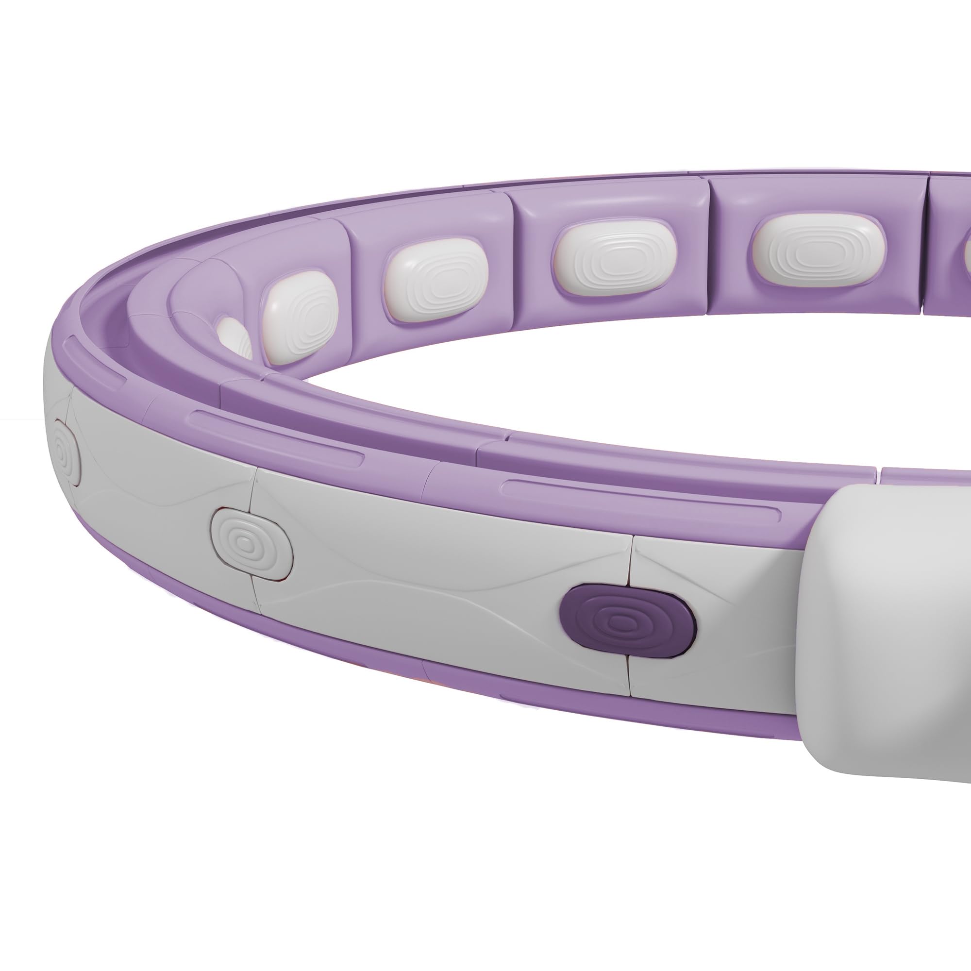 SPORTNOW Hula Hoop Hula Hoop Fitness - Cerchietto per massaggi, regolabile da 76 a 113 cm, circonferenza vita 16 segmenti rimovibili, fitness