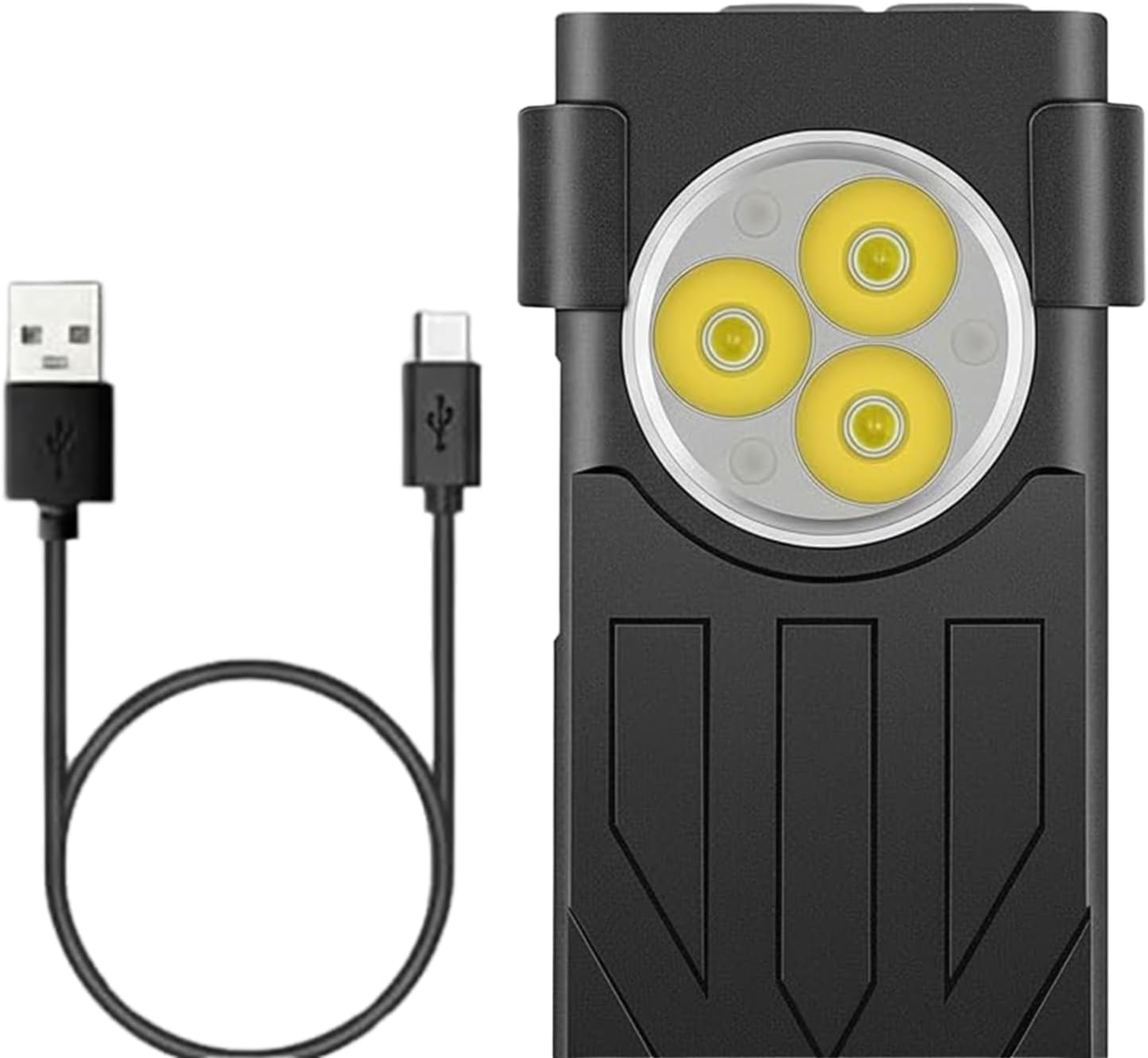 MAKINGTEC Mini Flashlight High Lumens 1100 Lumens Small Powerful EDC Keychain Flash Light with Red UV Light, USB-C Rechargeable Pocket Flashlights with Clip,10 Modes, IPX5 Waterproof, Magnet(Black)