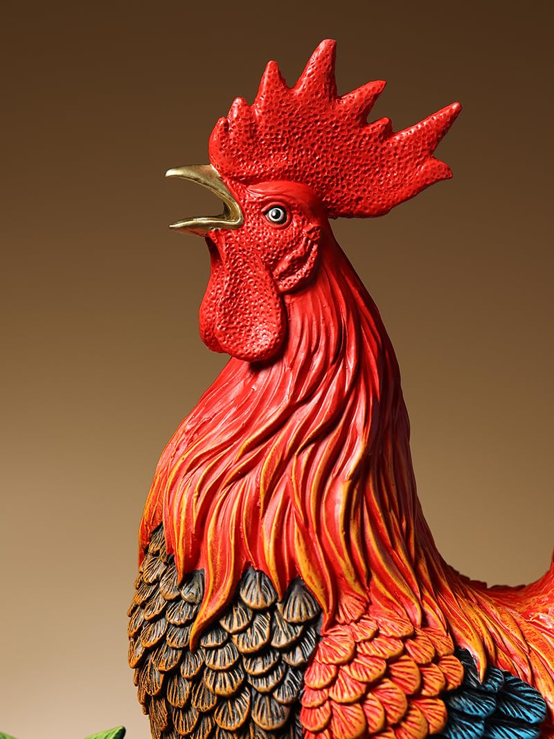 Skulptur Kupferne Sternzeichen-Huhn-Ornamente for Wohnzimmer, Heimdekoration, Einweihungsgeschenk for die Büroeröffnung
