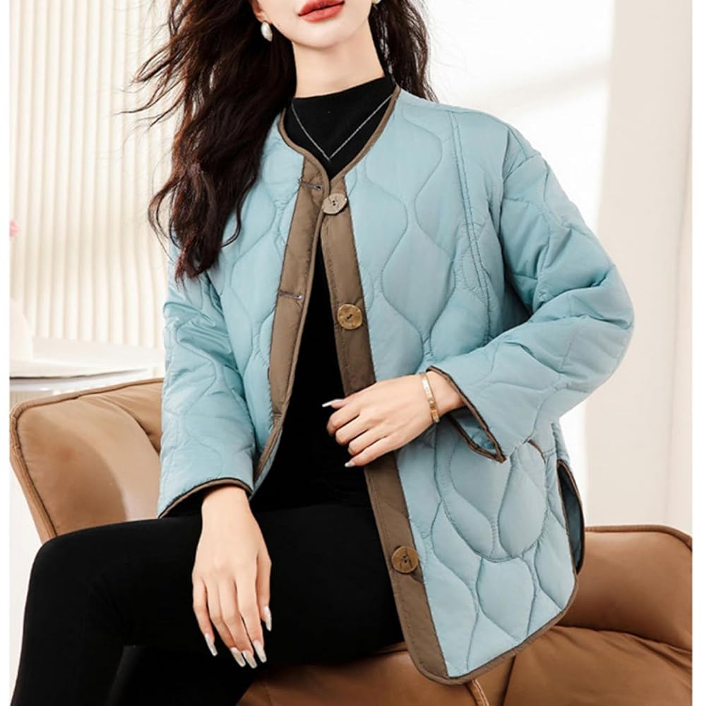 まんちゃん様専用レディース 緑色 リバーシブルレザーダウンジャケット